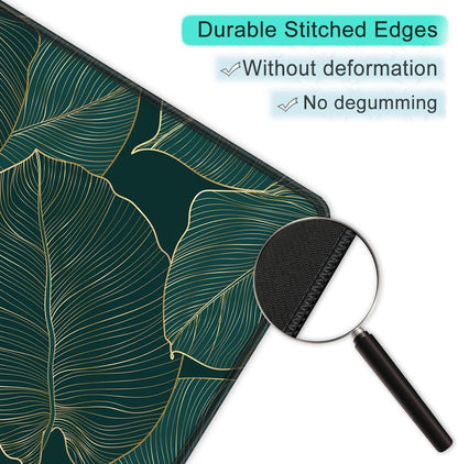 Mouse Pad with Non-Slip Rubber Base, Stitched Edge, Premium-Textured, Waterproof Gaming Mouse Pad for Wireless Mouse, Computers, Laptop, Office, 10.2×8.3 In, Palm Texture