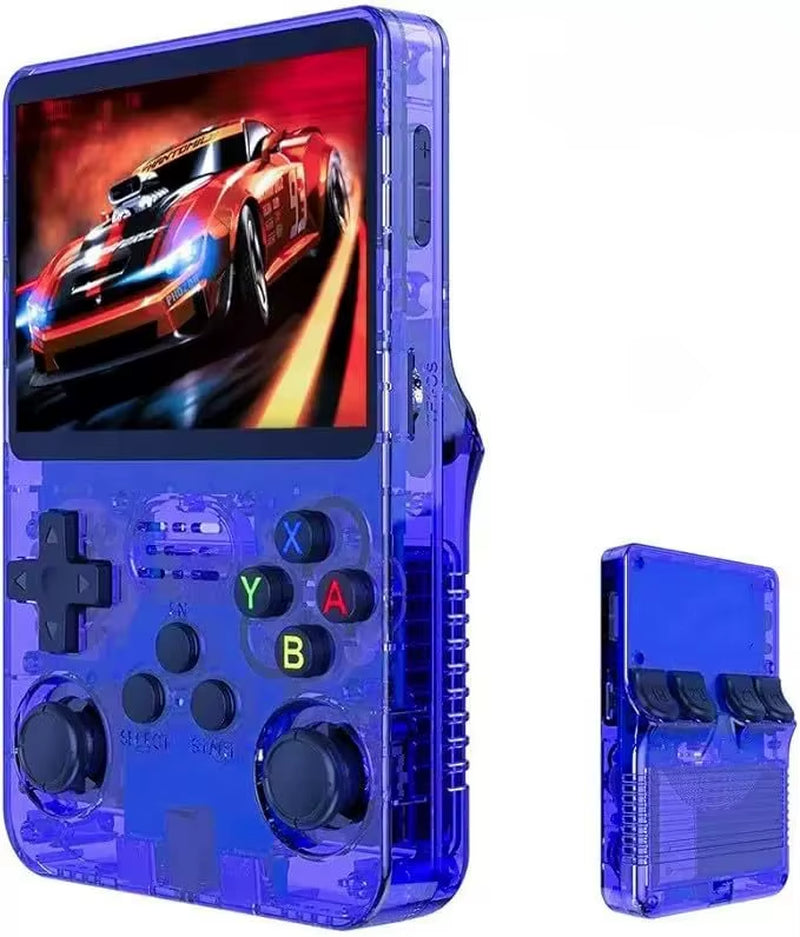 EW Green R36S Retro Handheld Game Console Linux System 3.5 Inch IPS Screen Portable Pocket Video Player 64GB 128G Game Kid Gift