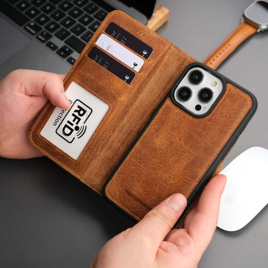 Casper iPhone 17 Pro Max Leather Wallet Case – MagSafe Compatible