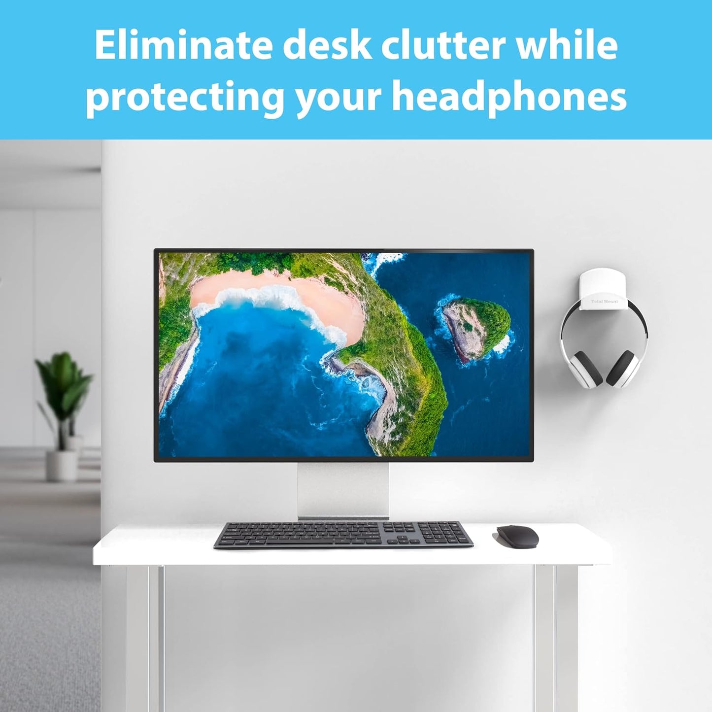 Headphone Hanger Removable Adhesive