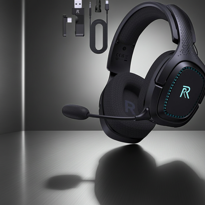 2.4Ghz Wireless Gaming Headset for PS5, Xbox(Wired), PC, Nintendo Switch